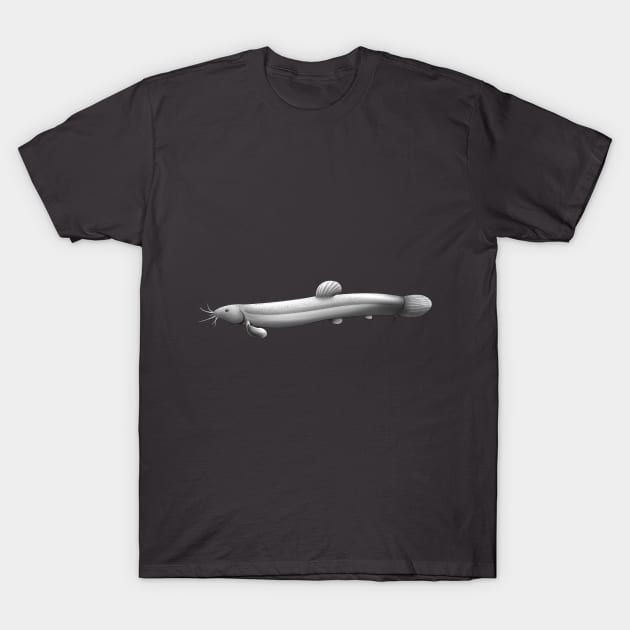 Greyscale Loach T-Shirt by piefanart